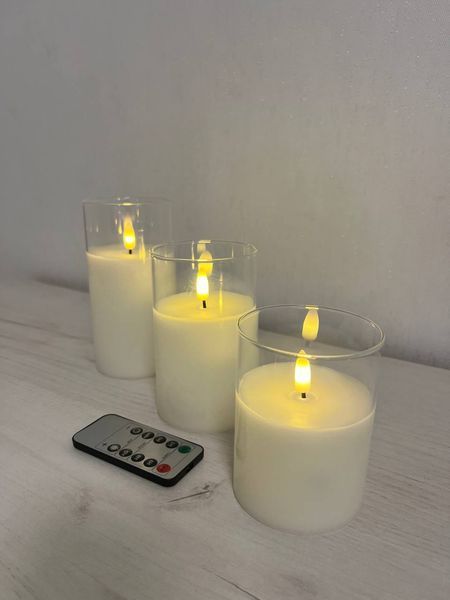 Набор LED-свечей в стеклянной колбе прозрачный 1-SP фото